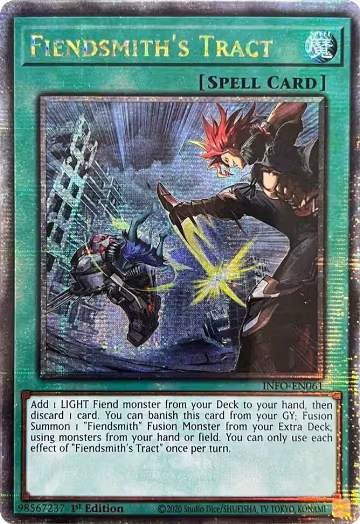 Fiendsmith's Tract (Quarter Century Secret Rare) (INFO-EN061), The Infinite Forbidden — Yu-Gi-Oh! card price