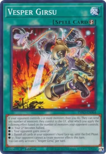 Vesper Girsu (INFO-EN064), The Infinite Forbidden — Yu-Gi-Oh! card price