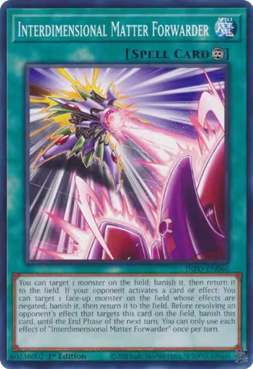Interdimensional Matter Forwarder (INFO-EN066), The Infinite Forbidden — Yu-Gi-Oh! card price