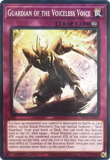 Guardian of the Voiceless Voice (INFO-EN074), The Infinite Forbidden — Yu-Gi-Oh! card price