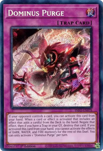 Dominus Purge (INFO-EN078), The Infinite Forbidden — Yu-Gi-Oh! card price