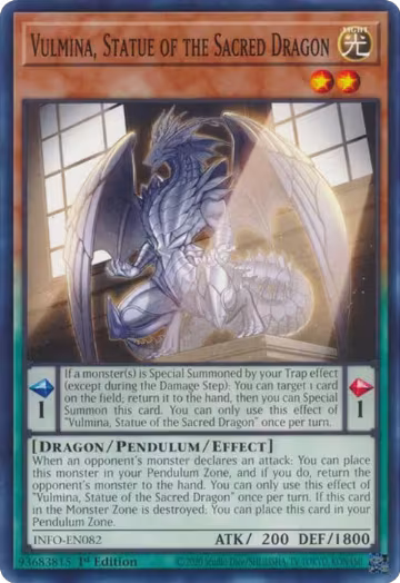 Vulmina, Statue of the Sacred Dragon (INFO-EN082), The Infinite Forbidden — Yu-Gi-Oh! card price