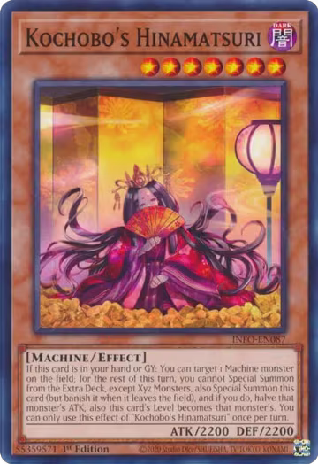 Kochobo's Hinamatsuri (INFO-EN087), The Infinite Forbidden — Yu-Gi-Oh! card price