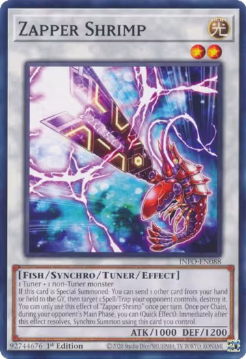 Zapper Shrimp (INFO-EN088), The Infinite Forbidden — Yu-Gi-Oh! card price