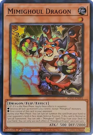 Mimighoul Dragon (INFO-EN091), The Infinite Forbidden — Yu-Gi-Oh! card price