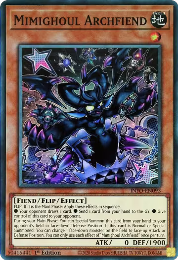Mimighoul Archfiend (INFO-EN093), The Infinite Forbidden — Yu-Gi-Oh! card price