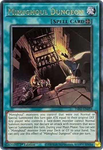 Mimighoul Dungeon (INFO-EN094), The Infinite Forbidden — Yu-Gi-Oh! card price