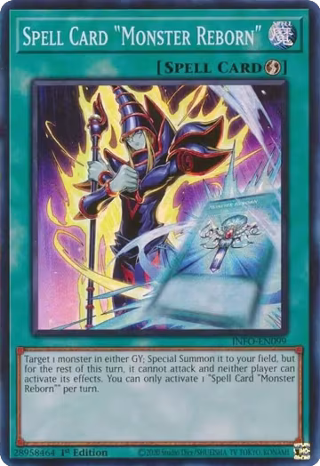 Spell Card "Monster Reborn" (INFO-EN099), The Infinite Forbidden — Yu-Gi-Oh! card price