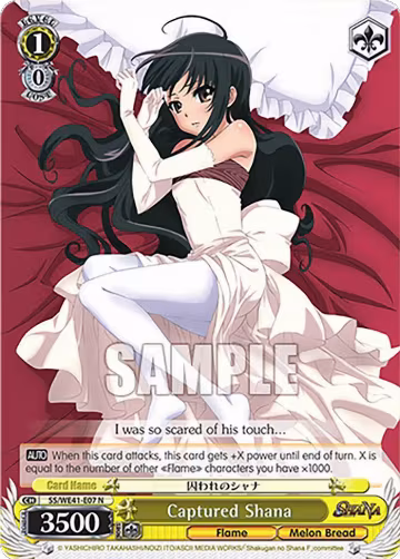 Captured Shana (SS/WE41-E07 N), Shakugan no Shana Premium Booster — Weiß Schwarz card price