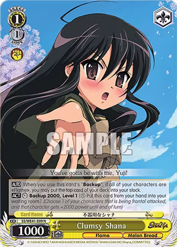Clumsy Shana (SS/WE41-E09 N), Shakugan no Shana Premium Booster — Weiß Schwarz card price
