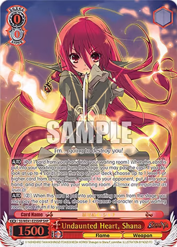 Undaunted Heart, Shana (SHP) (SS/WE41-E25SHP SHP), Shakugan no Shana Premium Booster — Weiß Schwarz card price