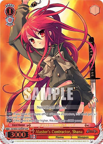 Alastor's Contractor, Shana (SHP) (SS/WE41-E29SHP SHP), Shakugan no Shana Premium Booster — Weiß Schwarz card price