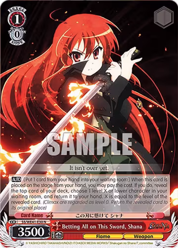 Betting All on This Sword, Shana (SS/WE41-E30 N), Shakugan no Shana Premium Booster — Weiß Schwarz card price