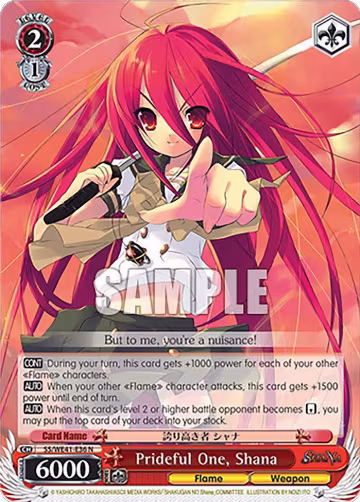 Prideful One, Shana (SS/WE41-E36 N), Shakugan no Shana Premium Booster — Weiß Schwarz card price
