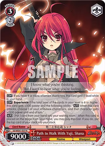 Path to Walk With Yuji, Shana (SS/WE41-E37 N), Shakugan no Shana Premium Booster — Weiß Schwarz card price