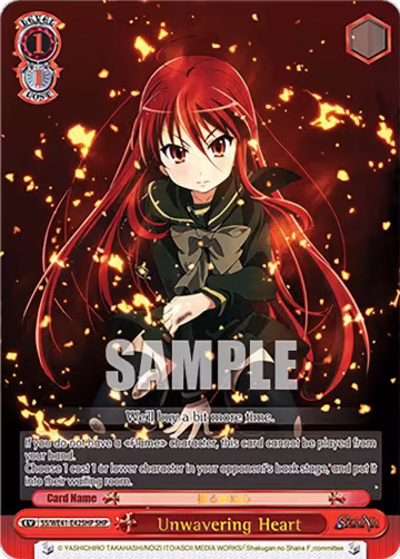 Unwavering Heart (SHP) (SS/WE41-E42SHP SHP), Shakugan no Shana Premium Booster — Weiß Schwarz card price