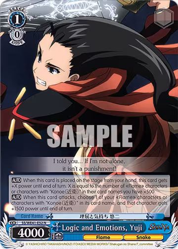 Logic and Emotions, Yuji (SS/WE41-E52 N), Shakugan no Shana Premium Booster — Weiß Schwarz card price