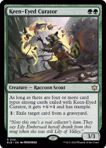 Keen-Eyed Curator (181), Bloomburrow — Magic card price