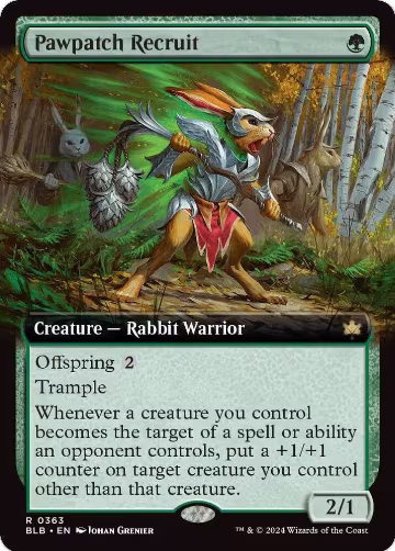 Pawpatch Recruit (Extended Art) (363), Bloomburrow — Magic card price