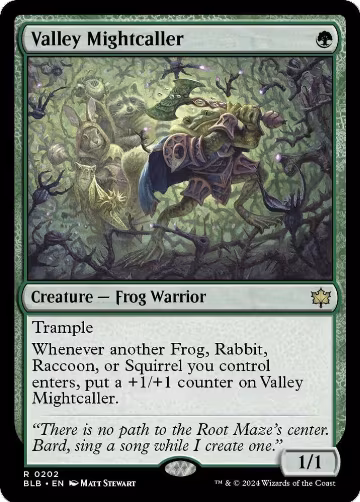 Valley Mightcaller (202), Bloomburrow — Magic card price