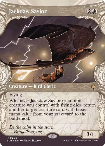 Jackdaw Savior (Showcase) (296), Bloomburrow — Magic card price