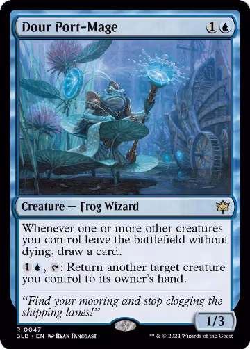 Dour Port-Mage (47), Bloomburrow — Magic card price