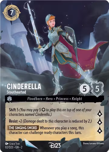 Cinderella - Stouthearted (2), D23 Promos — Lorcana card price