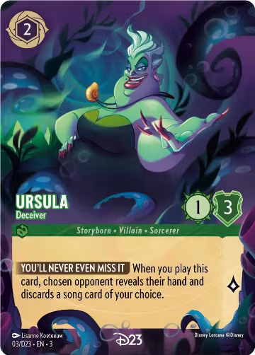 Ursula - Deceiver (3), D23 Promos — Lorcana card price