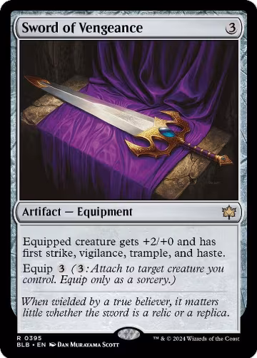 Sword of Vengeance (395), Bloomburrow — Magic card price