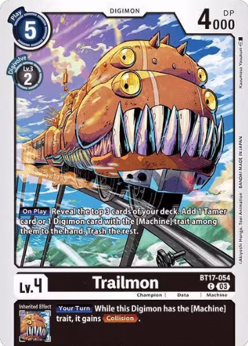 Trailmon (BT17-054 C), Secret Crisis — Digimon card price
