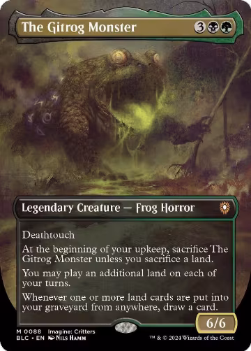 The Gitrog Monster (Borderless) (88), Commander: Bloomburrow — Magic card price