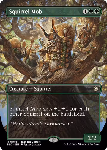 Squirrel Mob (Borderless) (85), Commander: Bloomburrow — Magic card price