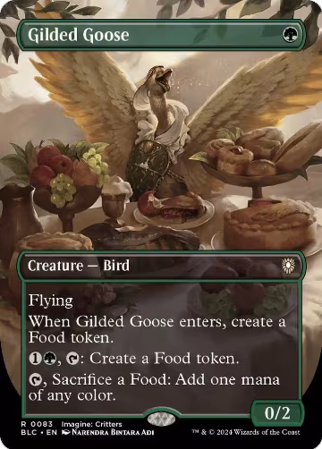 Gilded Goose (Borderless) (83), Commander: Bloomburrow — Magic card price