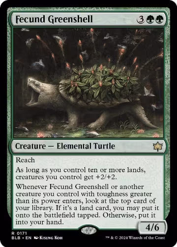 Fecund Greenshell (171), Bloomburrow — Magic card price