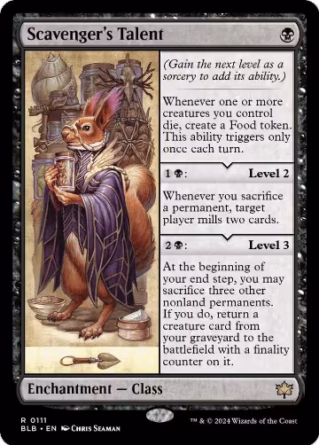 Scavenger's Talent (111), Bloomburrow — Magic card price