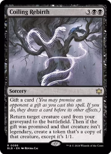 Coiling Rebirth (86), Bloomburrow — Magic card price