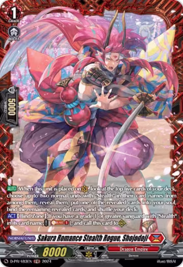 Sakura Romance Stealth Rogue, Shojodoji (D-PR/483EN), D Promo Cards — Vanguard card price