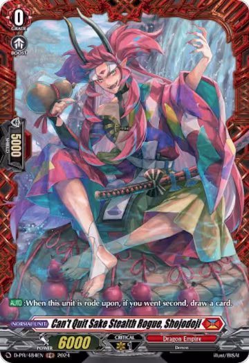 Can't Quit Sake Stealth Rogue, Shojodoji (D-PR/484EN), D Promo Cards — Vanguard card price