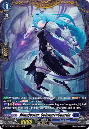 Almajestar, Schwart=Sparda (D-PR/486EN), D Promo Cards — Vanguard card price