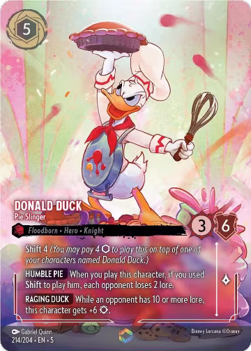 Donald Duck - Pie Slinger (Enchanted) (214/204) — card price