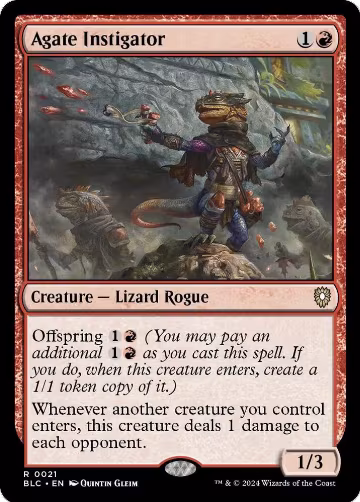 Agate Instigator (21), Commander: Bloomburrow — Magic card price