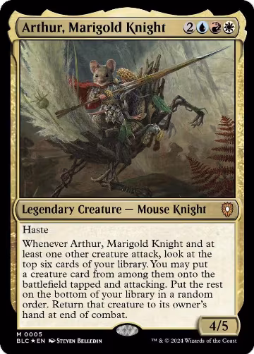 Arthur, Marigold Knight (5), Commander: Bloomburrow — Magic card price