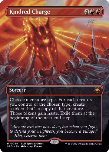 Kindred Charge (Borderless) (58), Special Guests — Magic card price