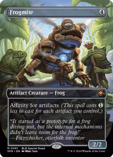 Frogmite (Borderless) (61), Special Guests — Magic card price