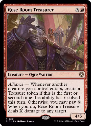 Rose Room Treasurer (201), Commander: Bloomburrow — Magic card price