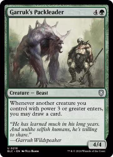 Garruk's Packleader (218), Commander: Bloomburrow — Magic card price