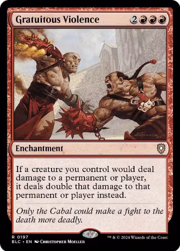 Gratuitous Violence (197), Commander: Bloomburrow — Magic card price