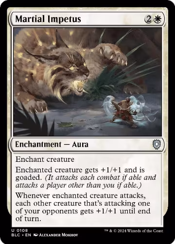 Martial Impetus (108), Commander: Bloomburrow — Magic card price