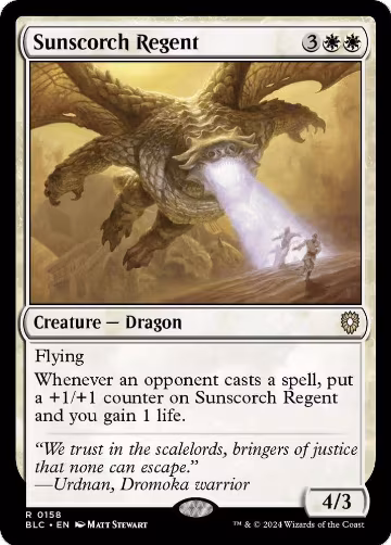 Sunscorch Regent (158), Commander: Bloomburrow — Magic card price