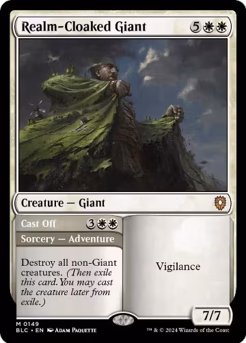 Realm-Cloaked Giant (149), Commander: Bloomburrow — Magic card price